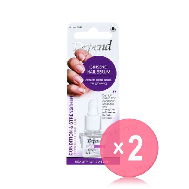 Depend Cosmetic-Ginseng Nail Serum 2pcs Bundle Set