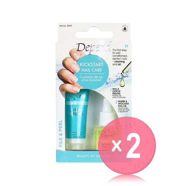 Depend Cosmetic-Kickstart Nail Care Box Set 2pcs Bundle Set