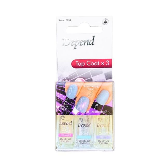 Depend Cosmetic-Nail Polish Top Coat Set