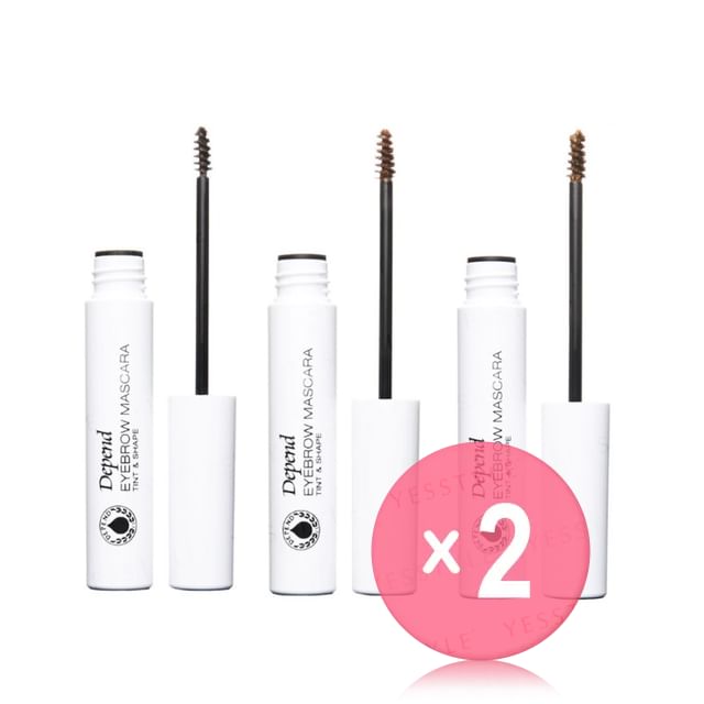 Depend Cosmetic-Perfect Eye Eyebrow Mascara Tint Shape 2pcs Bundle Set