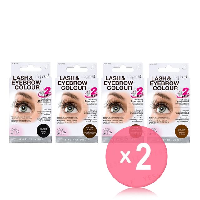 Depend Cosmetic-Perfect Eye Lash Eyebrow Colour 2pcs Bundle Set