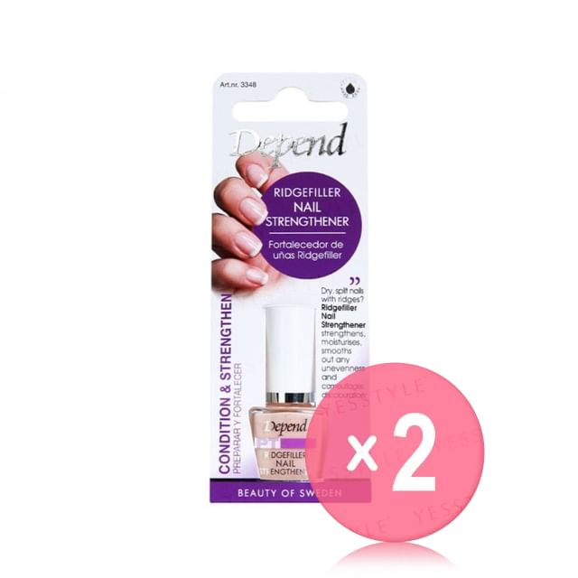 Depend Cosmetic-Ridgefiller Nail Strengthener 2pcs Bundle Set