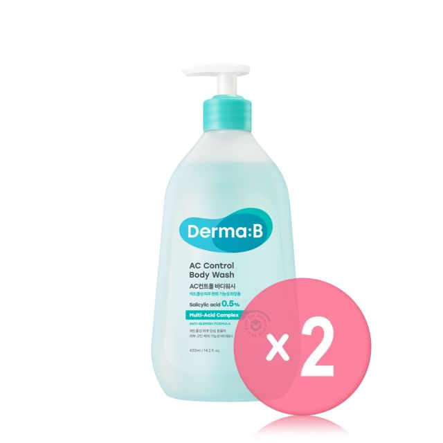 Derma- B-AC Control Body Wash 2pcs Bundle Set
