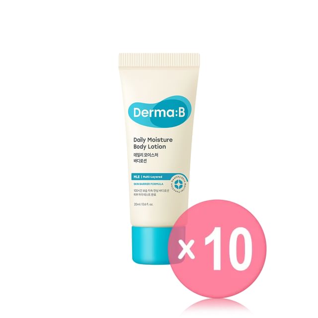 Derma- B-Daily Moisture Body Lotion Mini 10pcs Bundle Set