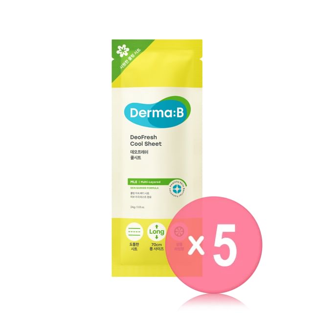 Derma- B-DeoFresh Cool Sheet 5pcs Bundle Set