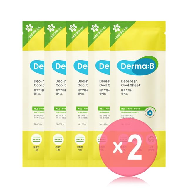Derma- B-DeoFresh Cool Sheet Set 2pcs Bundle Set