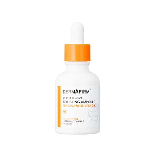 glutathione role in skin DERMAFIRM Peptology Boosting Ampoule Niacinamide Vita C+ 30ml