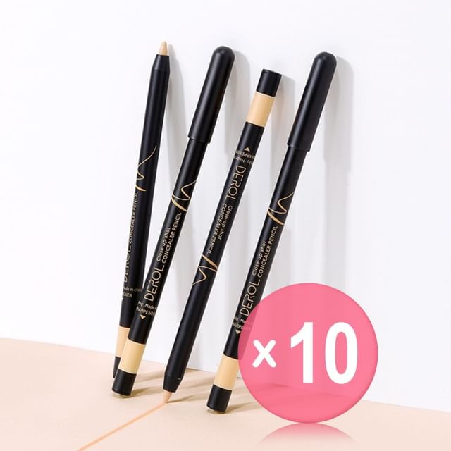 DEROL-Close-up Shot Concealer Pencil - 4 Colors 10pcs Bundle Set