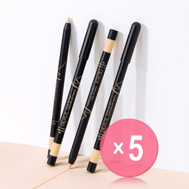 DEROL-Close-up Shot Concealer Pencil - 4 Colors 5pcs Bundle Set