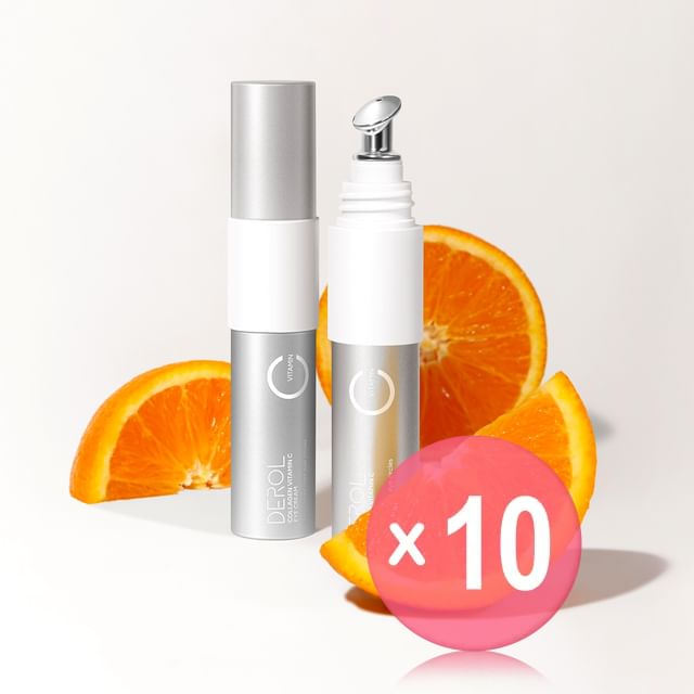 DEROL-Crème contour des yeux au collagène et à la vitamine C - lot de 10