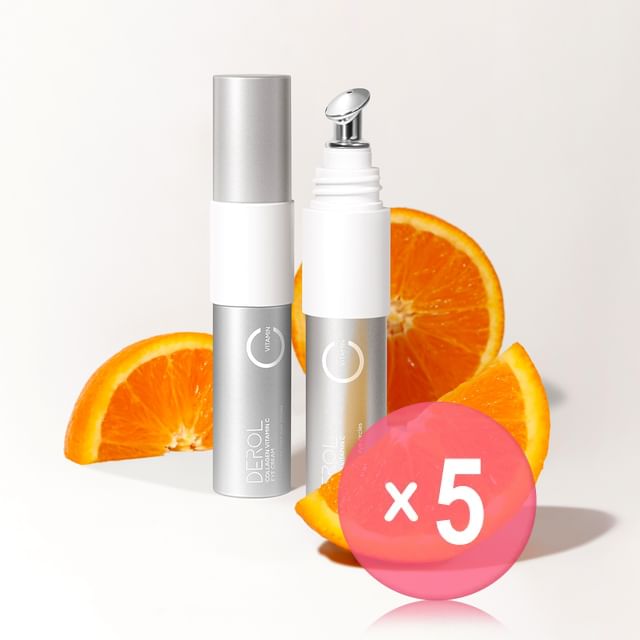 DEROL-Crème contour des yeux au collagène et à la vitamine C - lot de 5