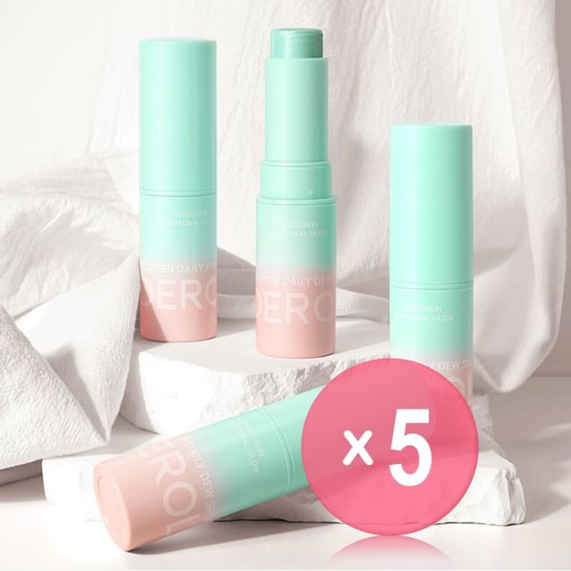 DEROL-Icy Brighten Dew Moisturzing Stick - 2 Types 5pcs Bundle Set