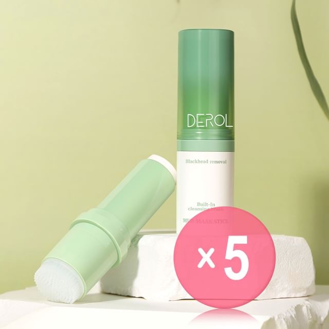 DEROL-Kaolin Sage Blackhead Removal Mud Mask Stick 5pcs Bundle Set
