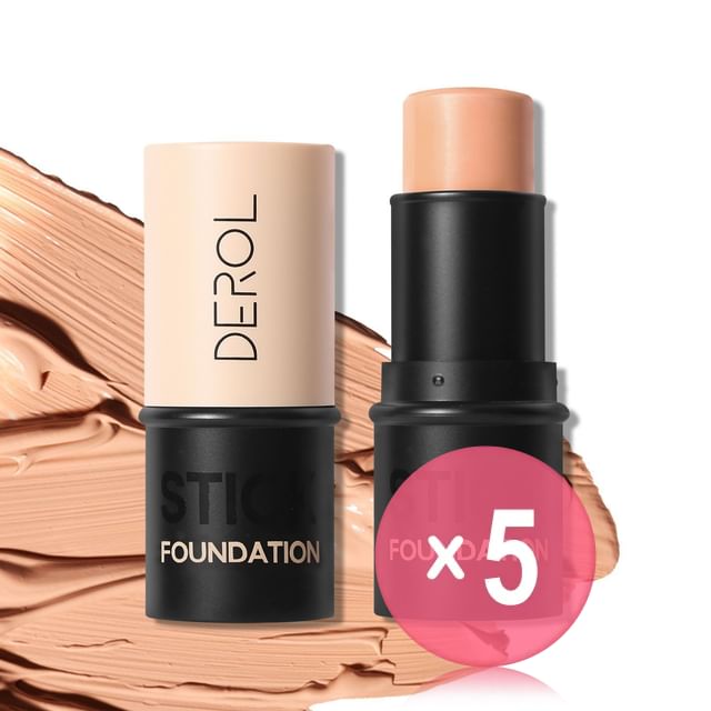 DEROL-Lightweight Matte Multi-Purpose Foundation Stick - 04-05 5pcs Bundle Set