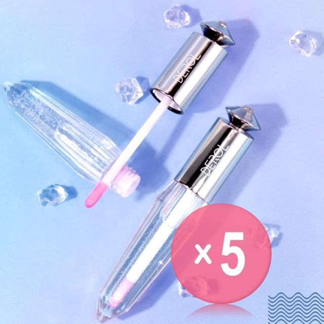 DEROL-Stardust Color Changing Lip Glaze 5pcs Bundle Set