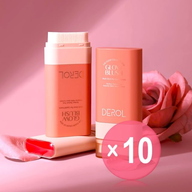 DEROL-Whispering Softly Glow Blush Stick - 3 Colors 10pcs Bundle Set