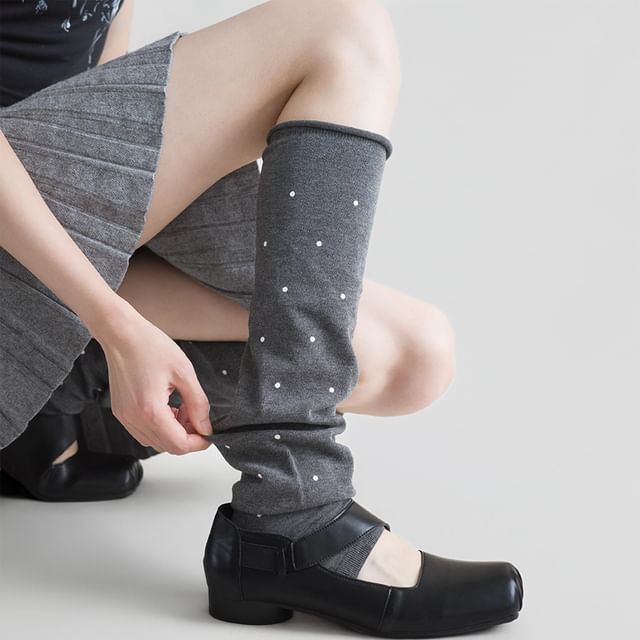 Desperim-Dotted Leg Warmers