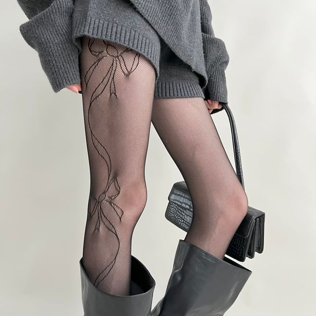 Desperim-Jacquard Tights