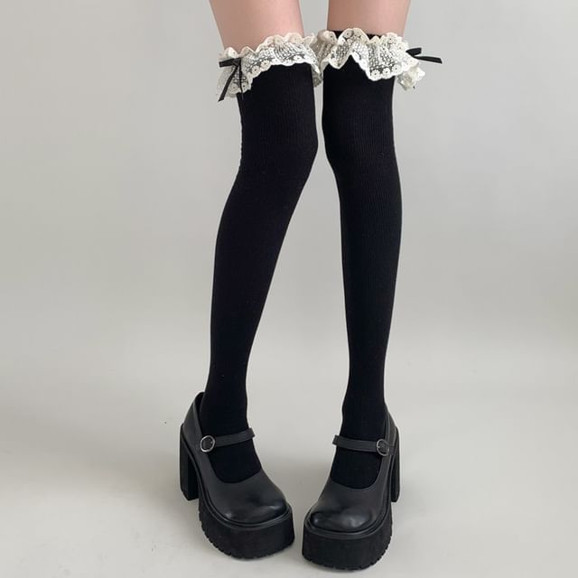 Desperim-Lace Ruffle Socks Various Designs
