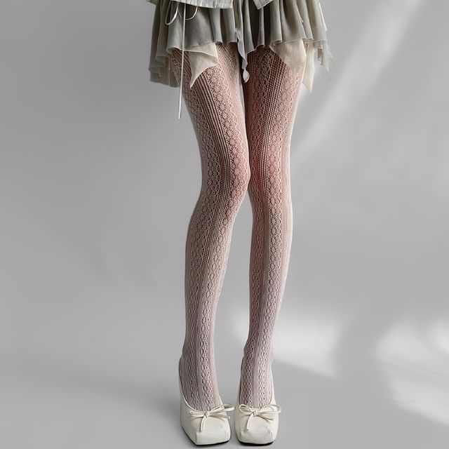 Desperim-Plain Fishnet Tights