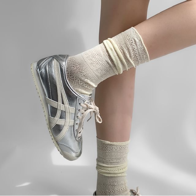 Desperim-Plain Pointelle Socks