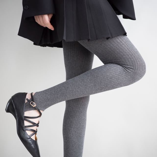 Desperim-Plain Stirrup Leggings