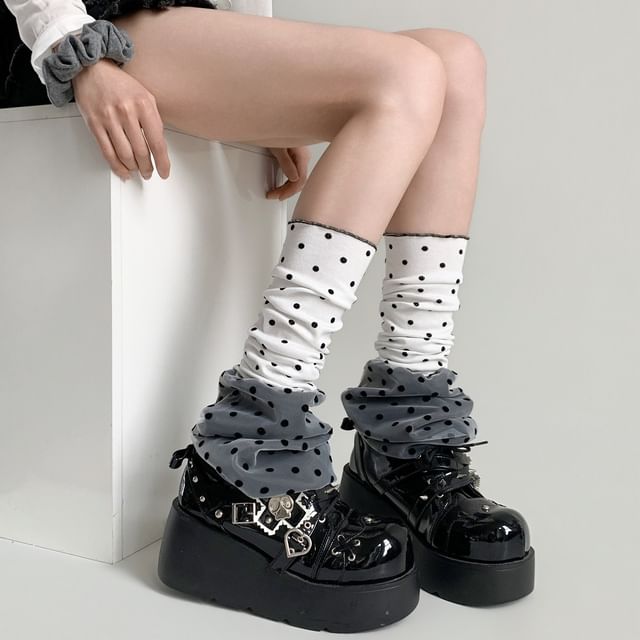 Desperim-Polka Dot Leg Warmer