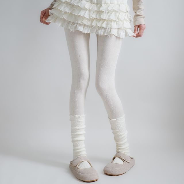 Desperim-Textured Stockings