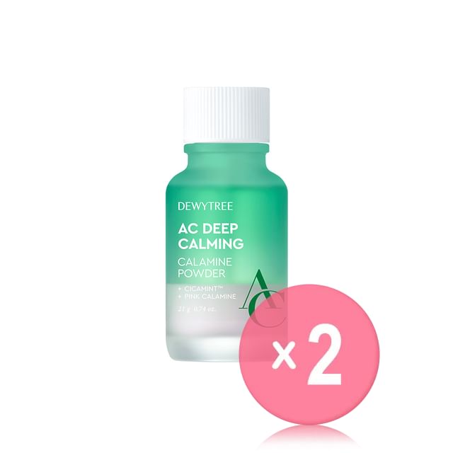 DEWYTREE-AC Deep Calming Calamine Powder 2pcs Bundle Set