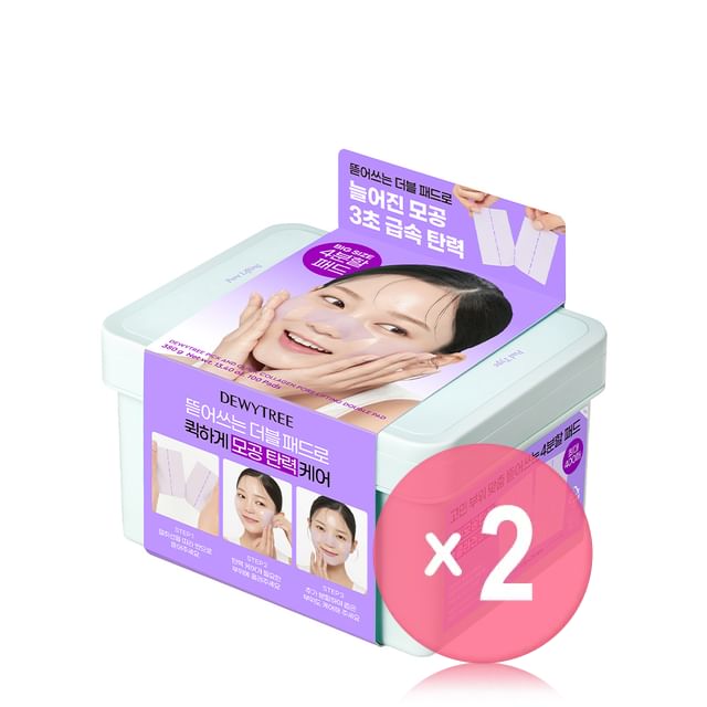 DEWYTREE-Pick And Quick Collagen Pore Lifting Double Pad 2pcs Bundle Set
