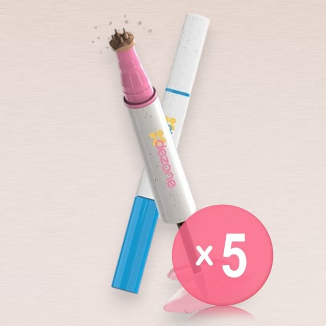 DEZONE-Dual-Ended Multi-Use Freckles Blush Pen - 2 Types 5pcs Bundle Set