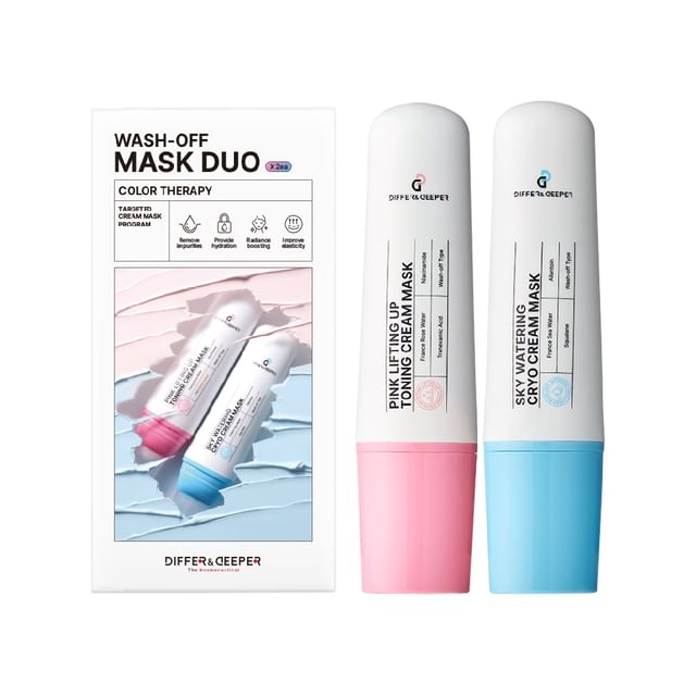 DIFFER - DEEPER-Cream Mask 2 Types Set