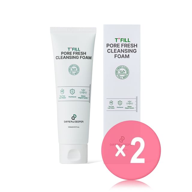 DIFFER - DEEPER-Pore Fresh Cleansing Foam 2pcs Bundle Set