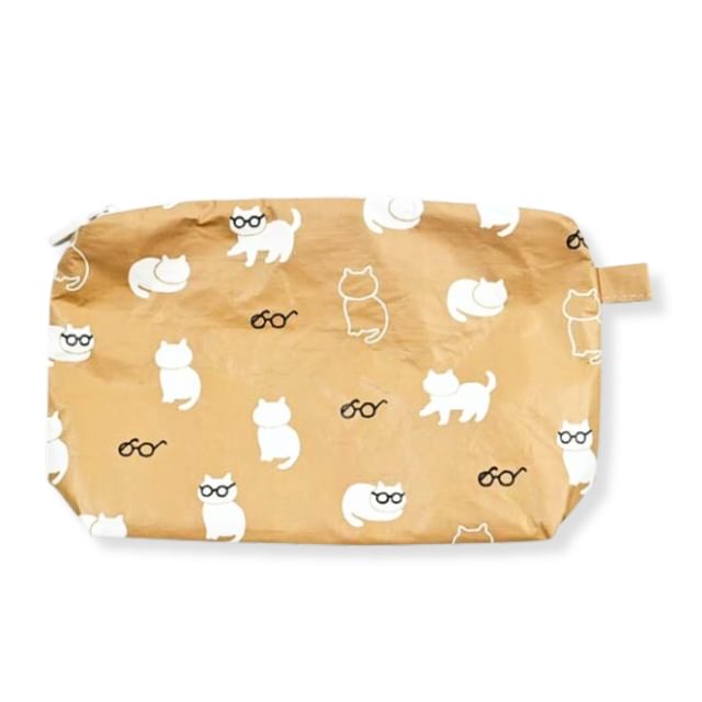 Dindi-Tyvek Water-repellent Pouch Kitty Glasses