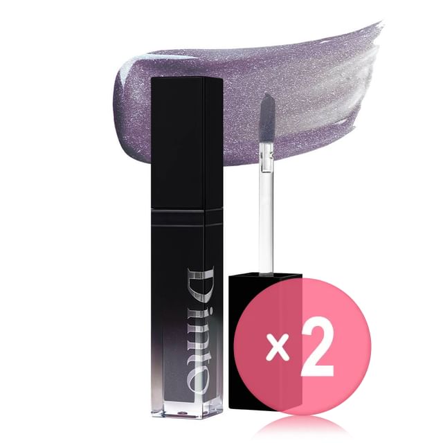 Dinto-Pearl-Kissed Plumping Lip Glacé Peter Wendy Collection - 10 Colors 2pcs Bundle Set