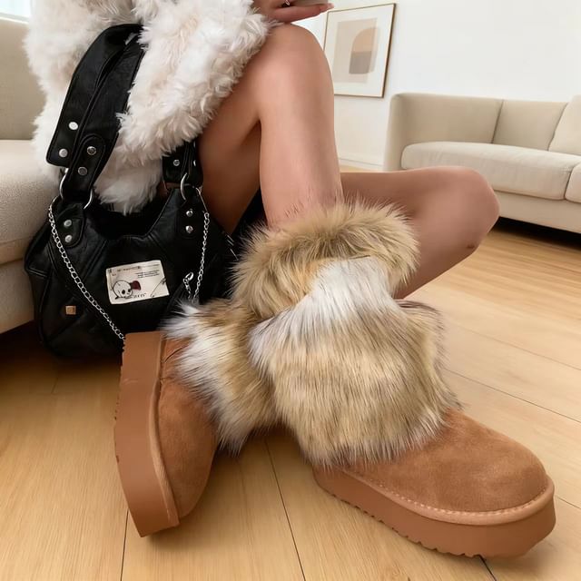 Doowex-Faux Fur Leg Warmer