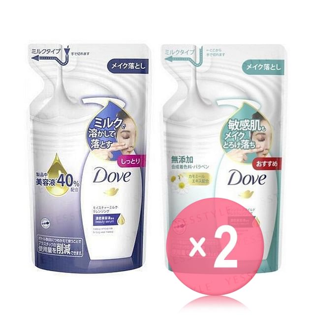 Dove Japan-Face Milk Cleansing 2pcs Bundle Set