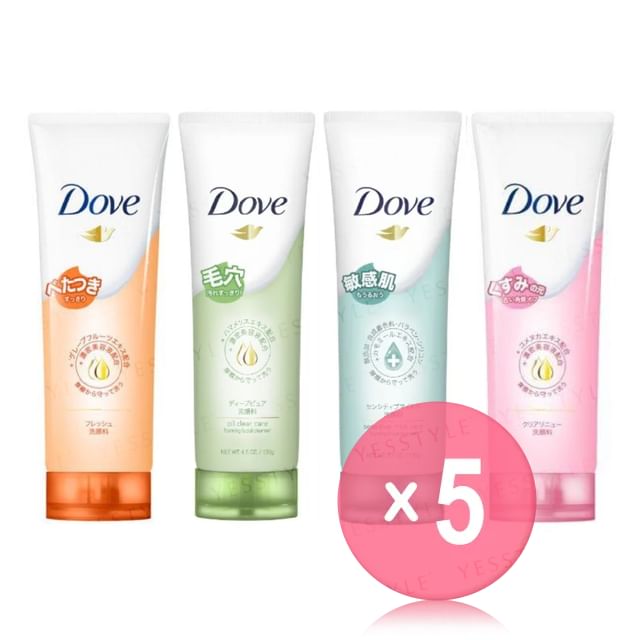 Dove Japan-Facial Cleansing Foam 5pcs Bundle Set