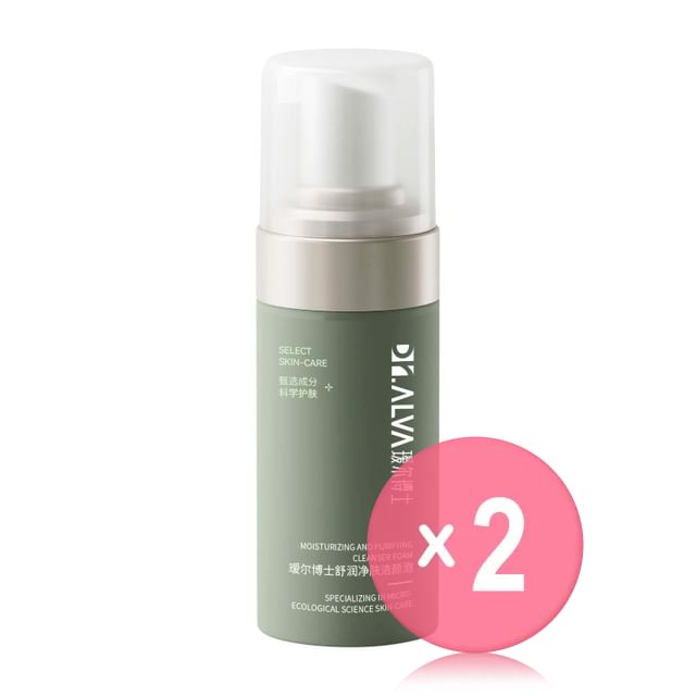 Dr-alva-Moisturizing And Purifying Cleanser Foam 2pcs Bundle Set