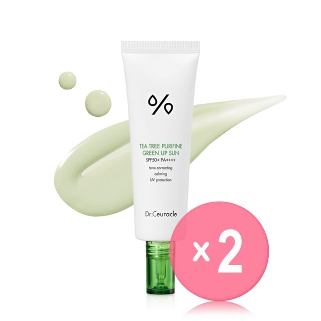 Dr- Ceuracle-Tea Tree Purifine Green Up Sun 2pcs Bundle Set