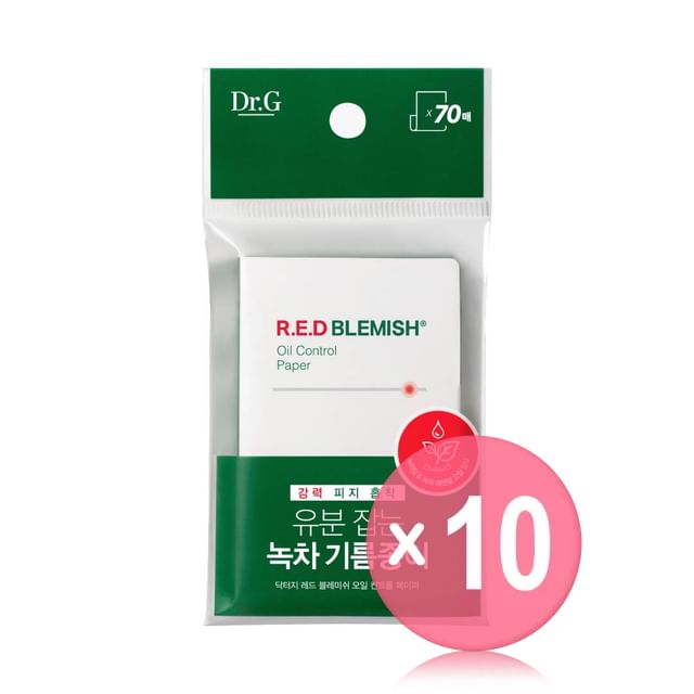 Dr-G-RED Blemish Oil Control Paper 10pcs Bundle Set