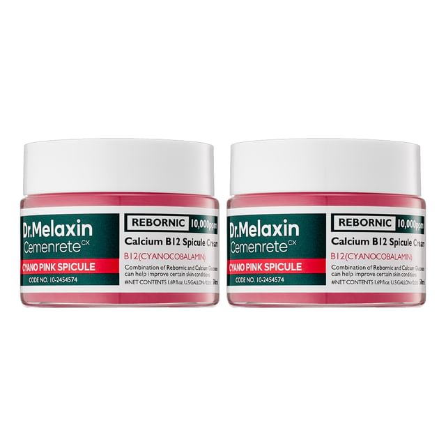 Dr-Melaxin-Cemenrete Cyano Pink Spicule Cream Bundle Set - Pack duo de crèmes aux spicules roses revitalisantes
