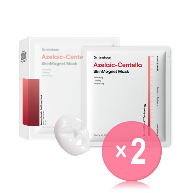 Dr-nineteen-Azelaic-Centella SkinMagnet Mask Set 2pcs Bundle Set