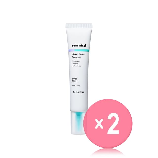 Dr-nineteen-Sensinical Mineral Protect Sunscreen 2pcs Bundle Set