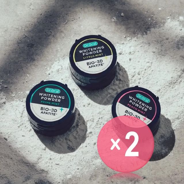 Dr-Oral-Bio-3D Apatite Whitening Powder Toothpaste 2pcs Bundle Set