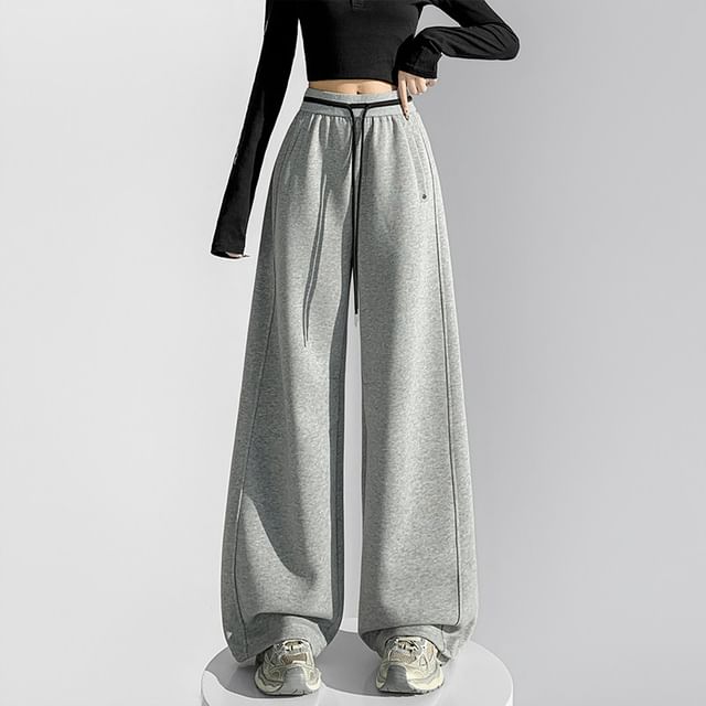 Dragan Pulse-Drawstring Waist Striped Baggy Sweatpants
