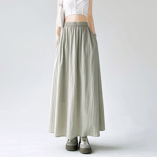 Dragan Pulse-Elastic Waist Plain Culottes