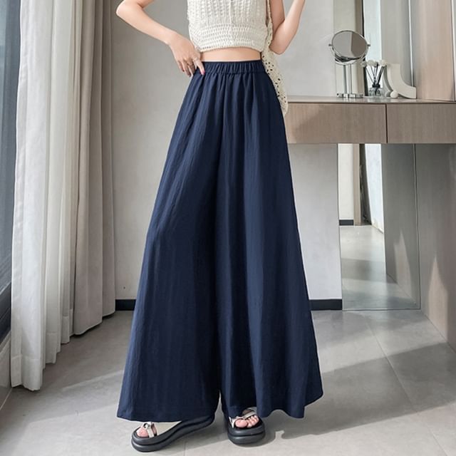 Dragan Pulse-High Rise Plain Maxi A-Line Skirt