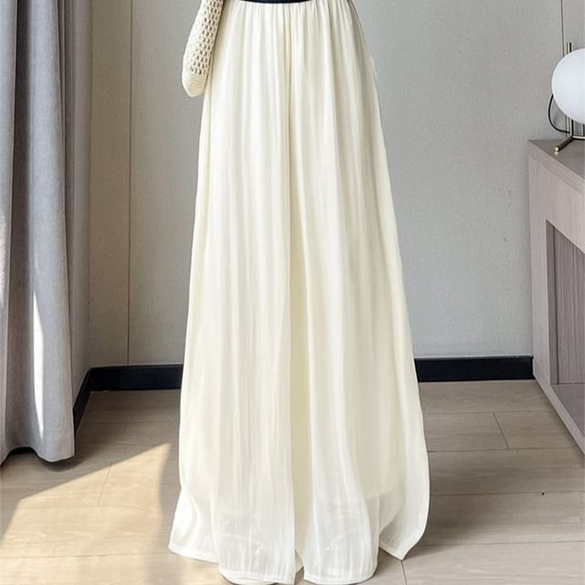 Dragan Pulse-High Waist Plain Culottes