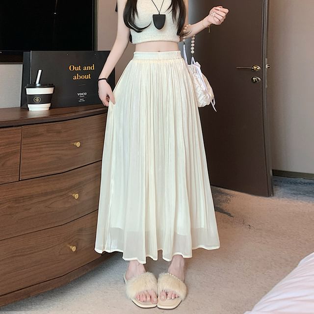 Dragan Pulse-High Waist Plain Gathered Culottes